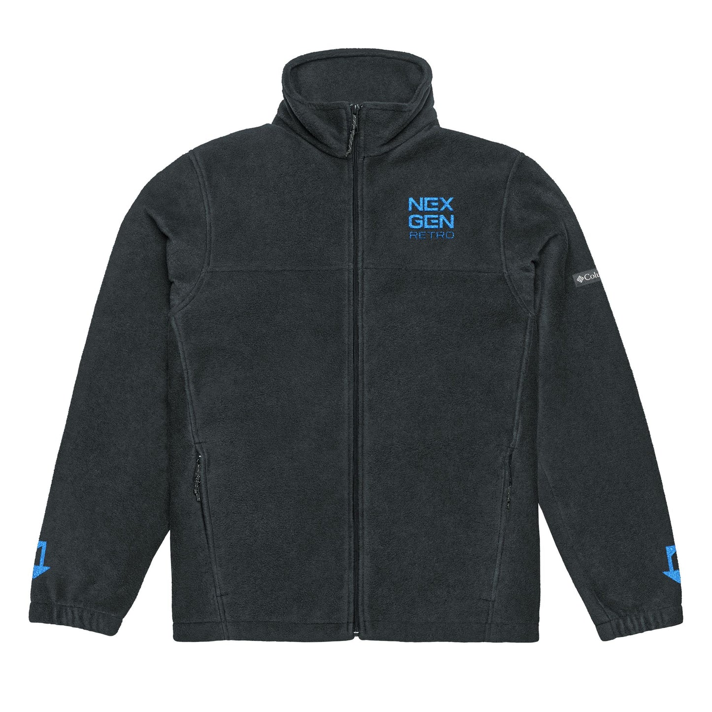 NEXGEN RETRO Signature Columbia Fleece Jacket – Blue Embroidered