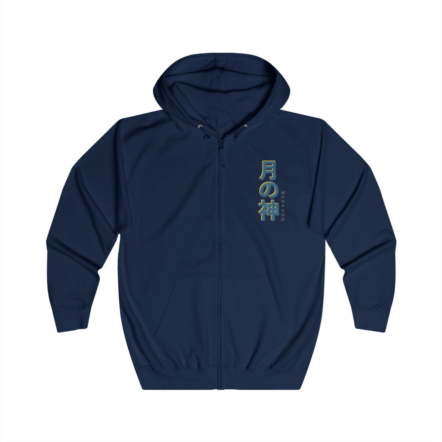 Moongod Loose Fit Zip Hoodie