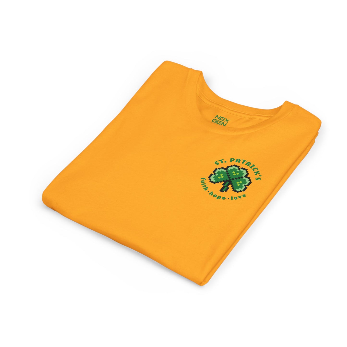 Pixel Shamrock Youth T-Shirt