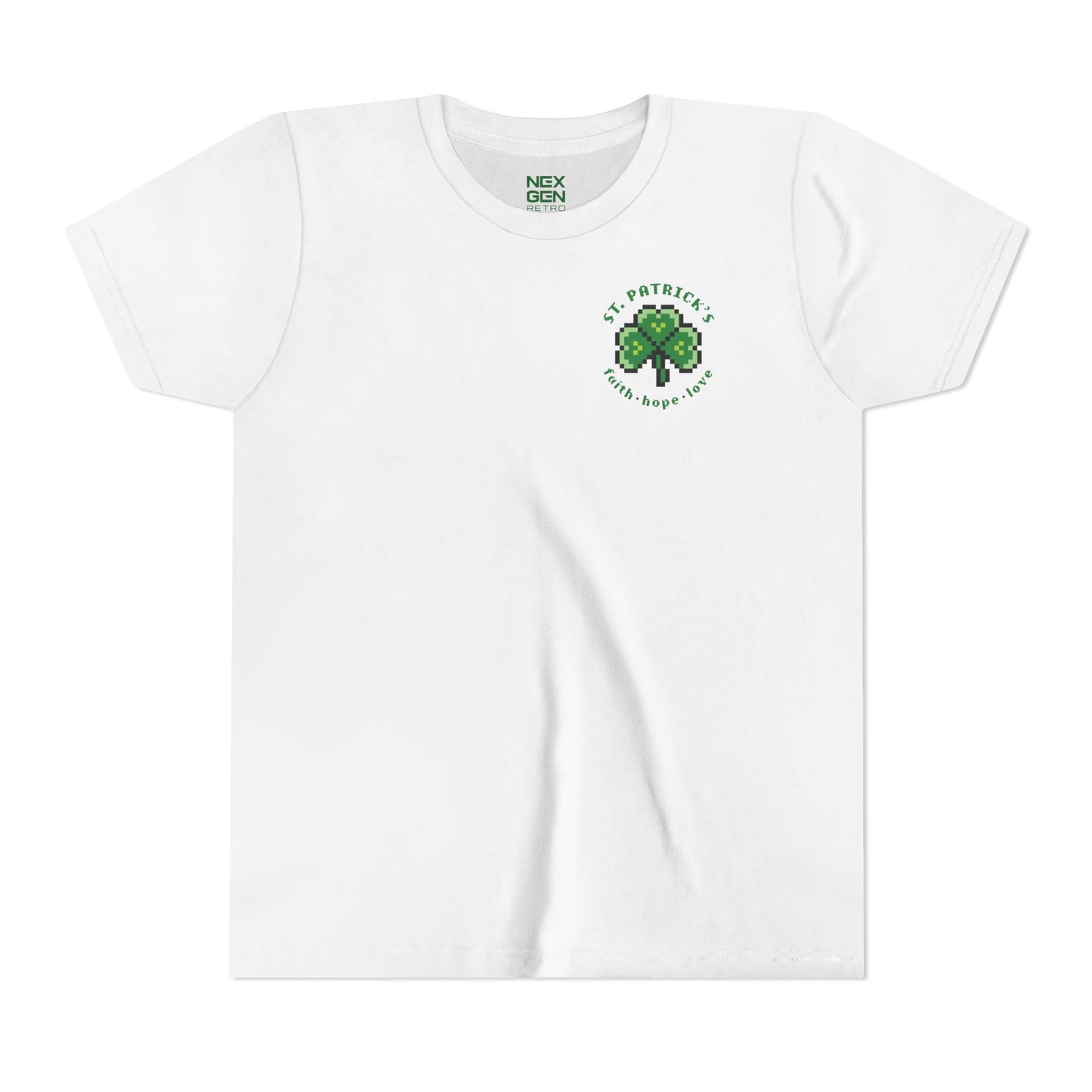 Pixel Shamrock Youth T-Shirt