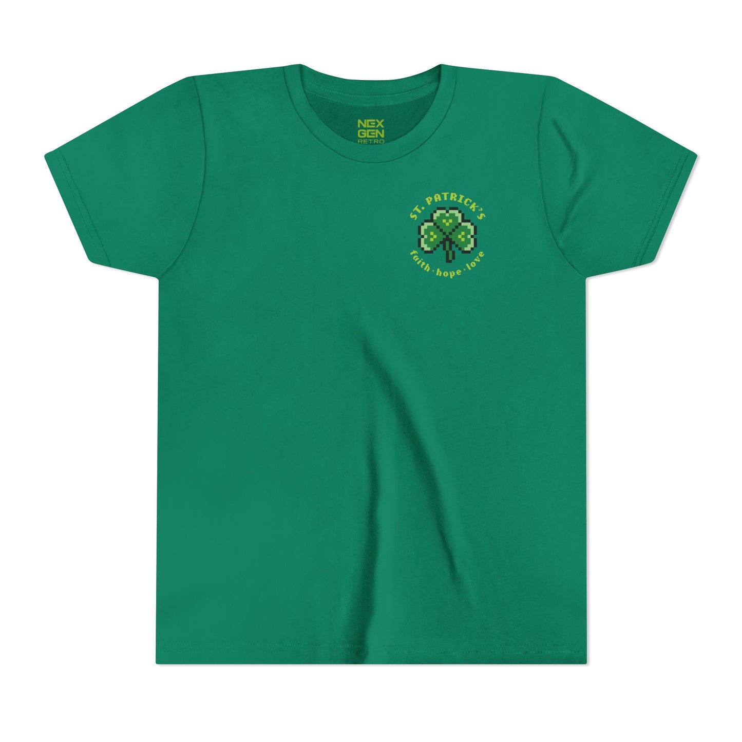 Pixel Shamrock Youth T-Shirt