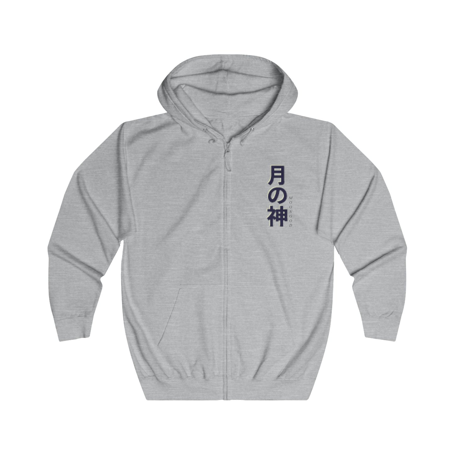 Moongod Loose Fit Zip Hoodie