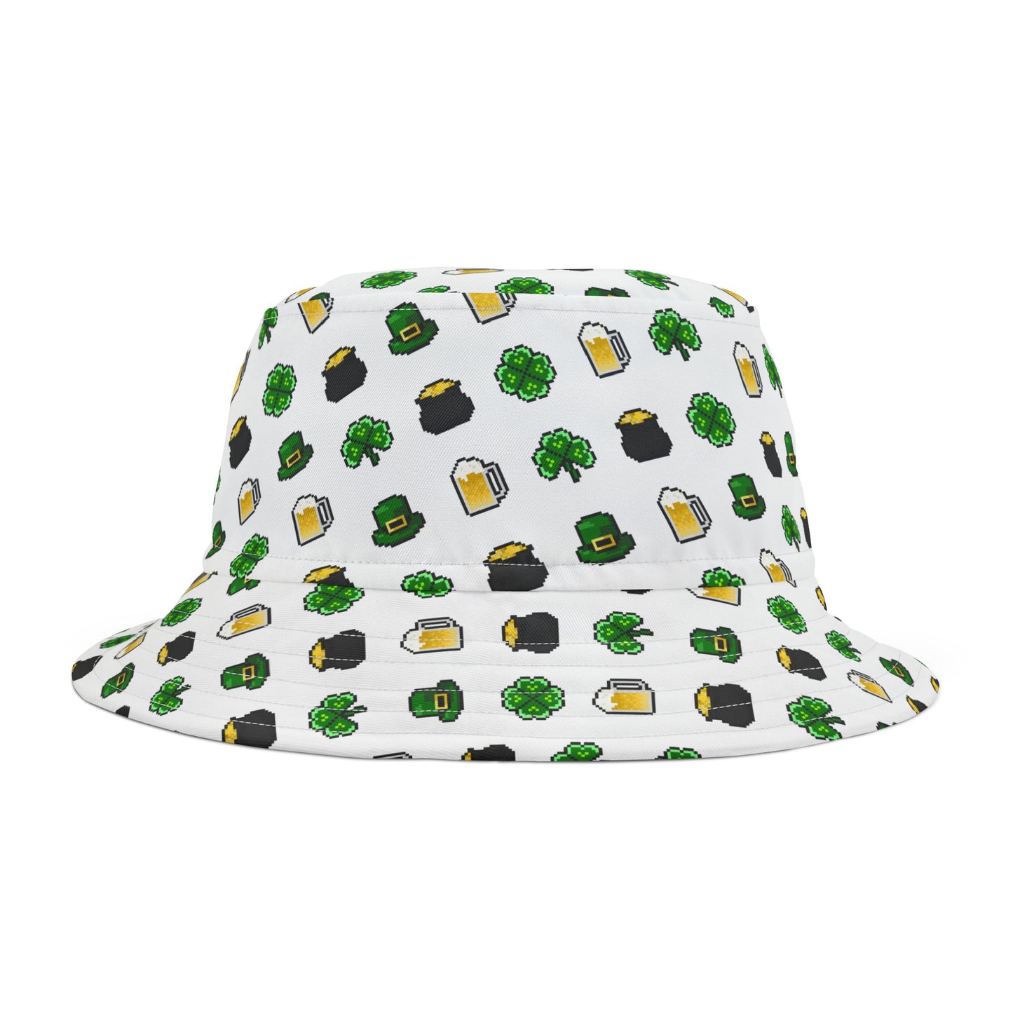 Lucky Charms Bucket Hat – White