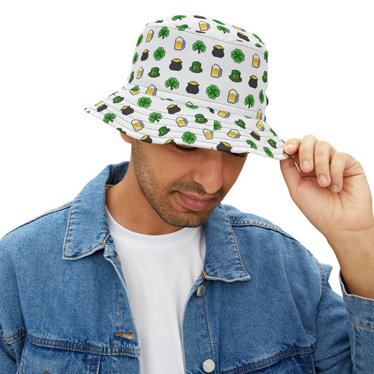 Lucky Charms Bucket Hat – White