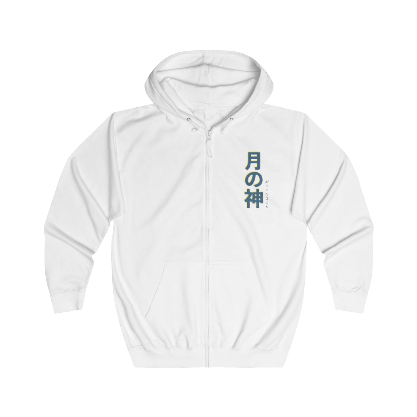 Moongod Loose Fit Zip Hoodie