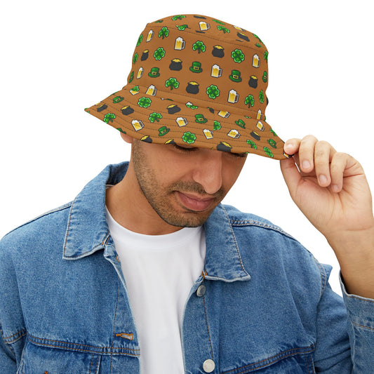 Lucky Charms Bucket Hat – Brown