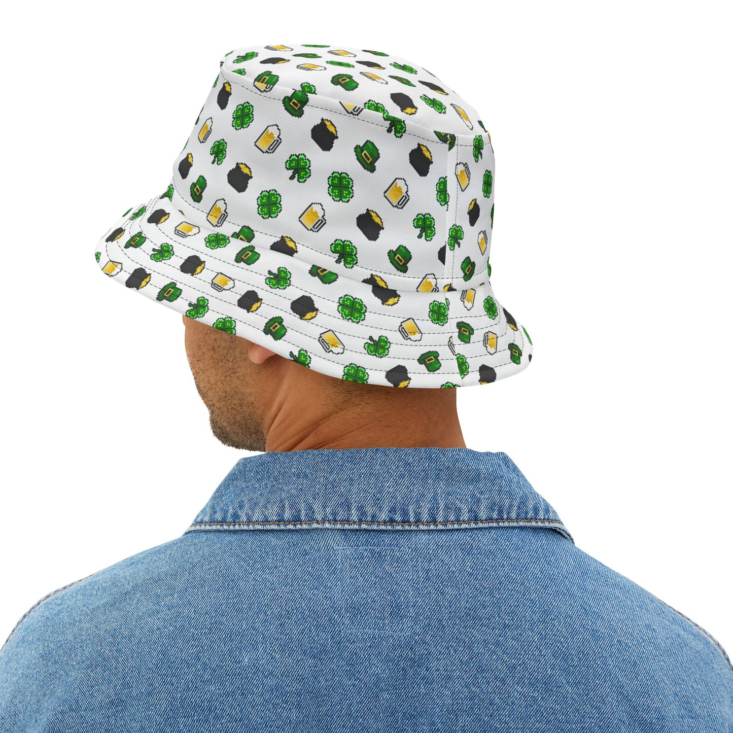 Lucky Charms Bucket Hat – White