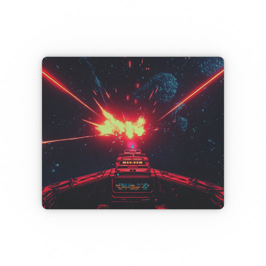 Starship Blast Retro Arcade Mouse Pad