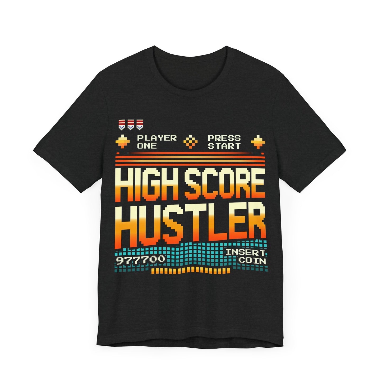 High Score Hustler Retro Arcade Classic Fit T-Shirt