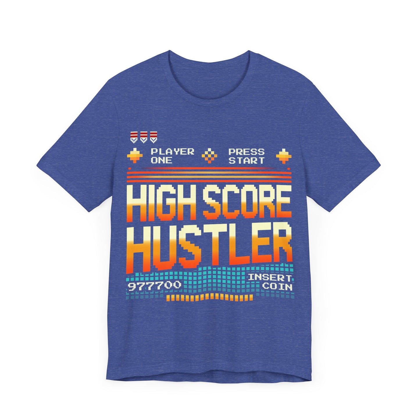 High Score Hustler Retro Arcade Classic Fit T-Shirt