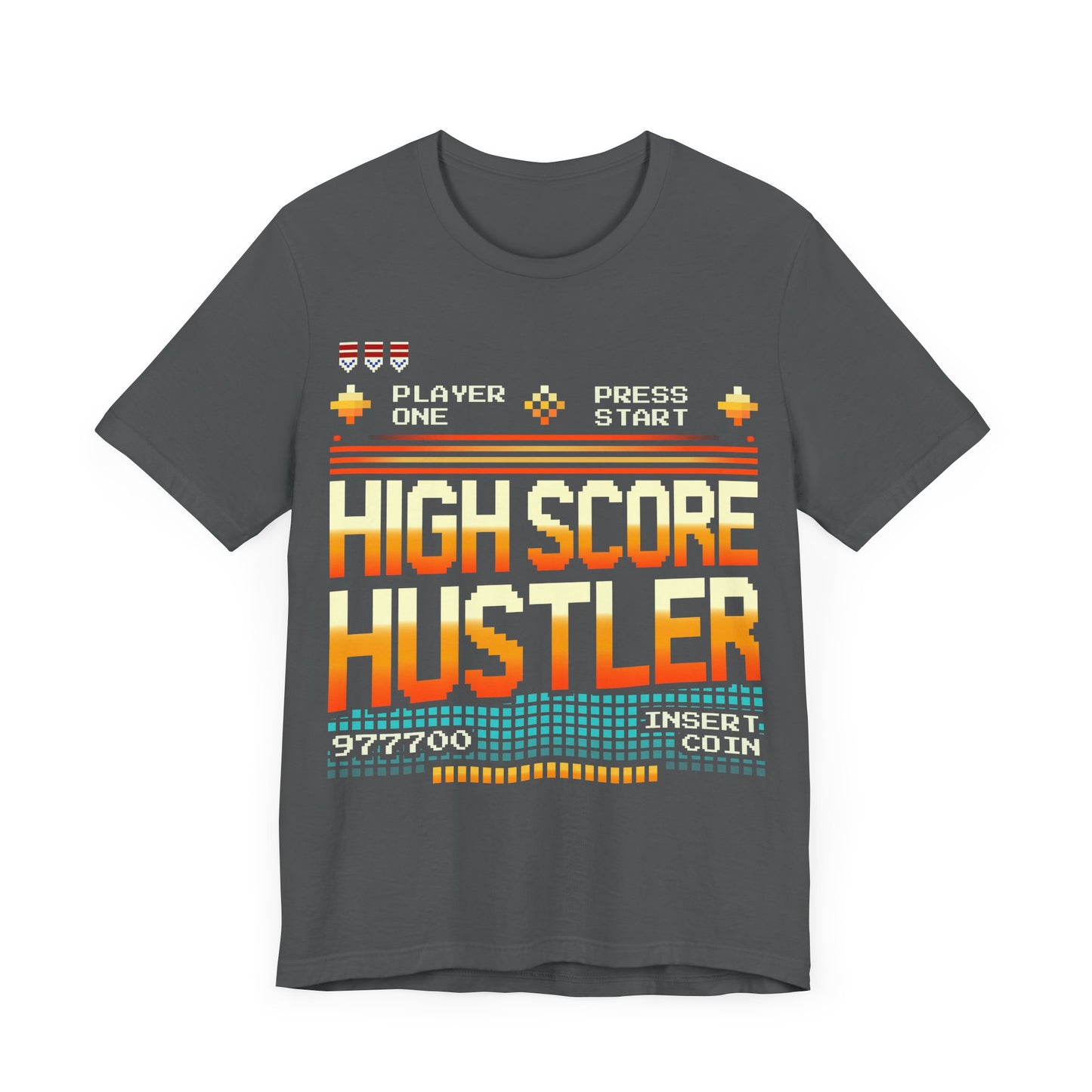 High Score Hustler Retro Arcade Classic Fit T-Shirt