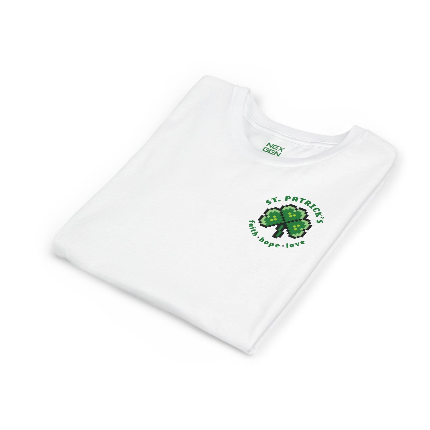 Pixel Shamrock Youth T-Shirt