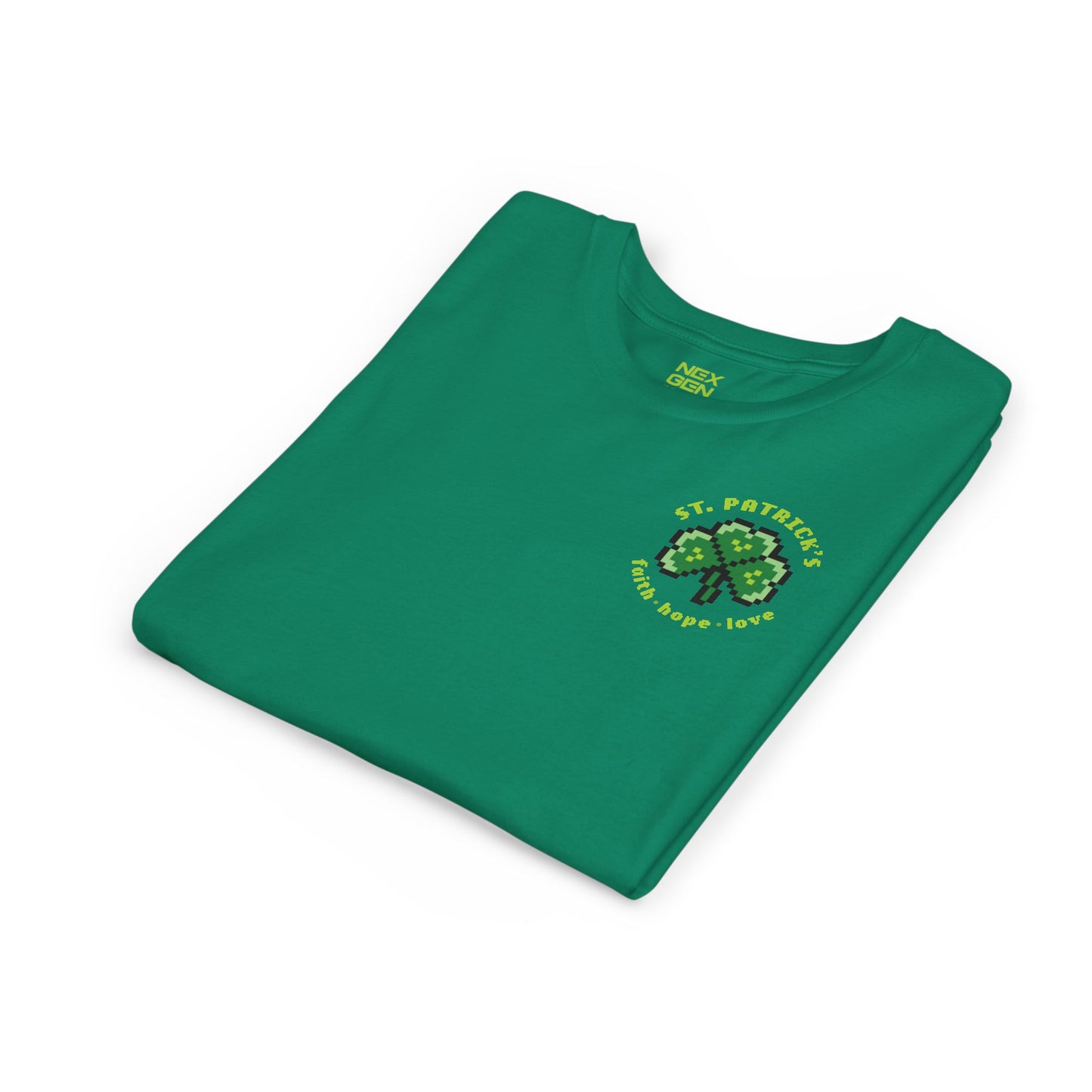 Pixel Shamrock Youth T-Shirt