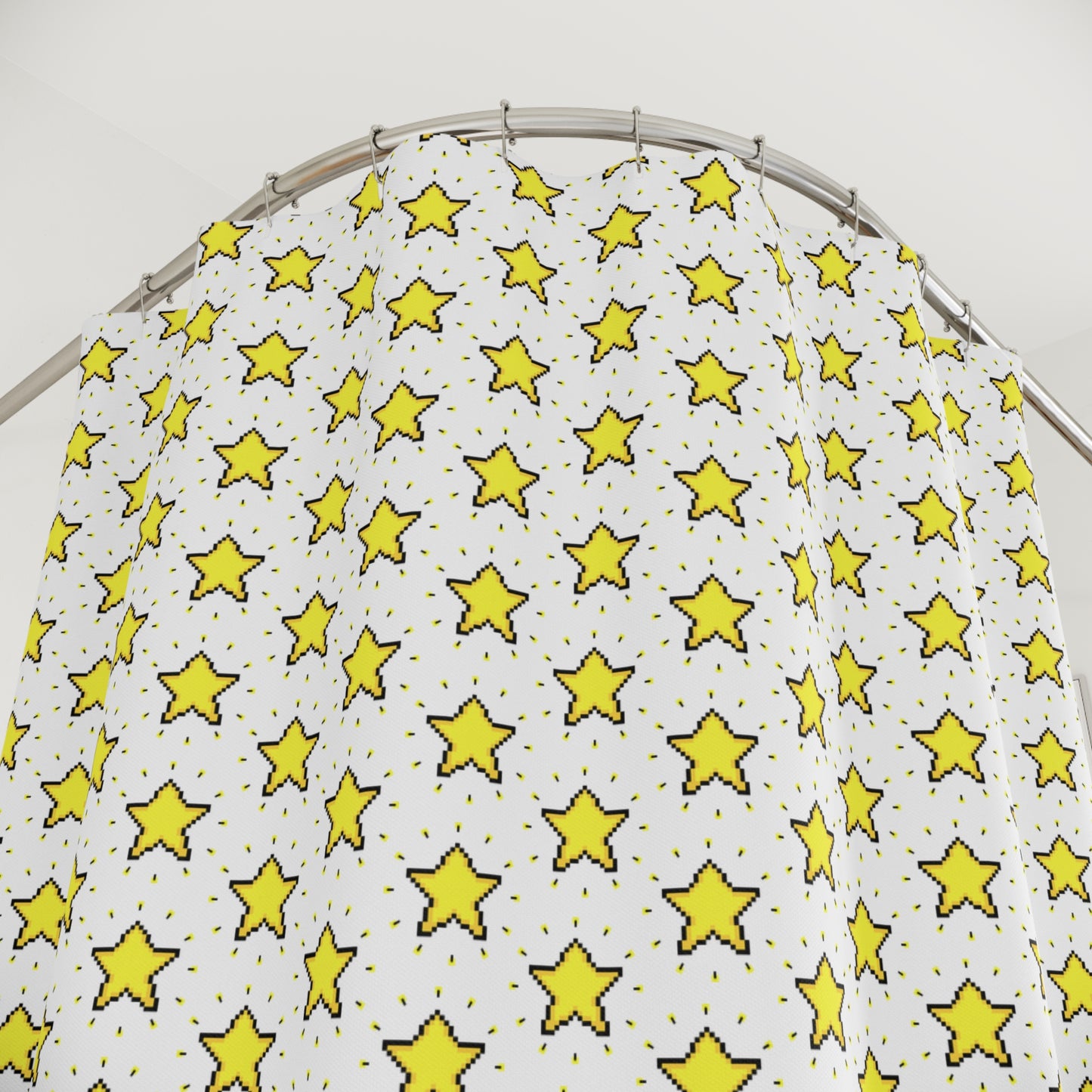 Star Retro Arcade Shower Curtain