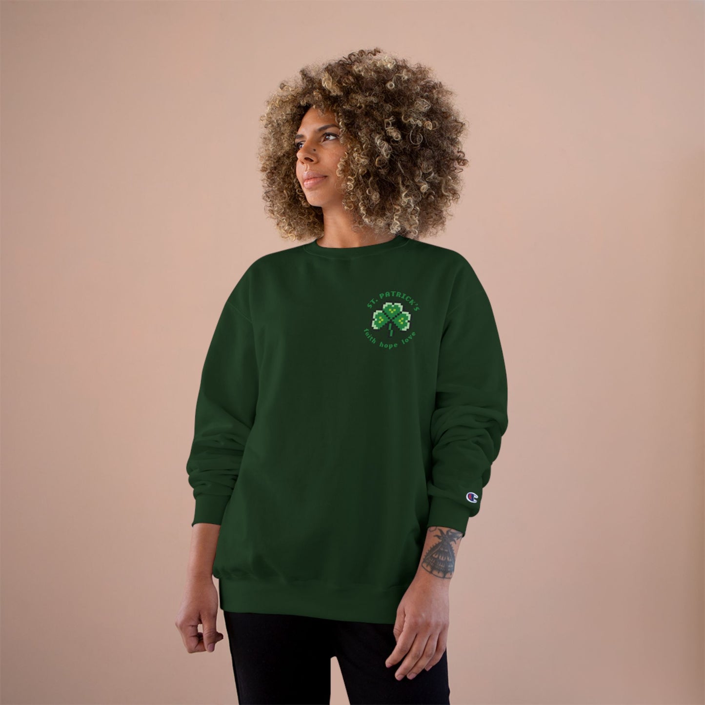 Pixel Shamrock Sweatshirt